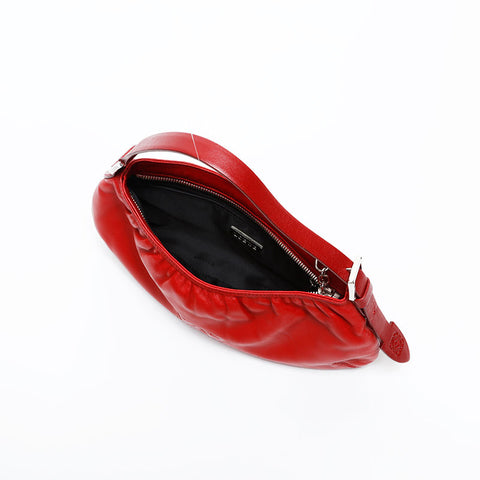 LOEWE Nappa Leather Anagram Handbag Red WS20812