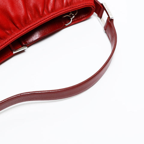 LOEWE Nappa Leather Anagram Handbag Red WS20812