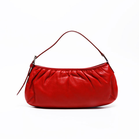 LOEWE Nappa Leather Anagram Handbag Red WS20812