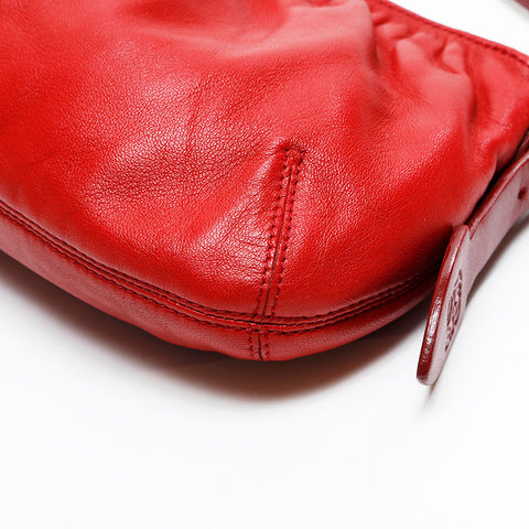 LOEWE Nappa Leather Anagram Handbag Red WS20812