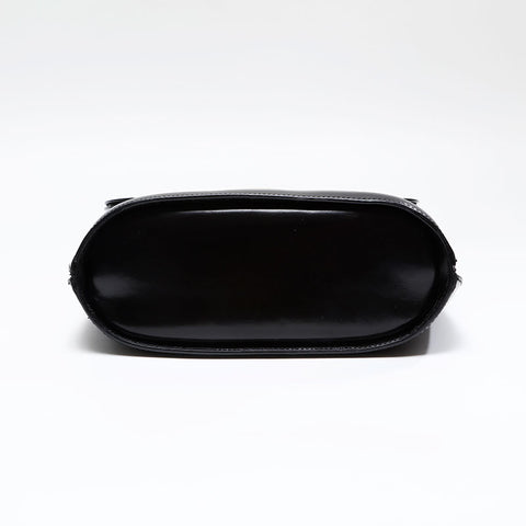 CELINE Gancini leather top handle Handbag black WS20814