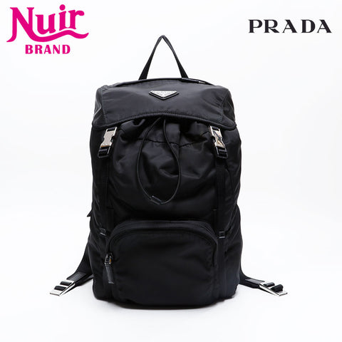 PRADA Nylon Backpack Â· Daypack black WS20815