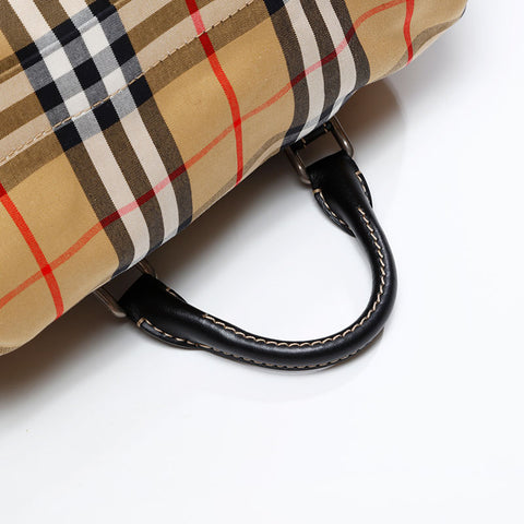 BURBERRY Soft Canvas Nova Check Backpack Â· Daypack beige WS20820