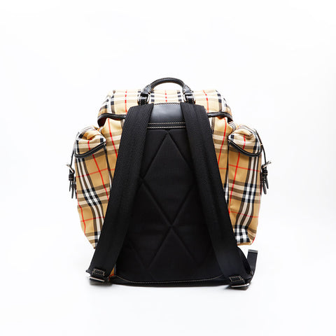 BURBERRY Soft Canvas Nova Check Backpack Â· Daypack beige WS20820