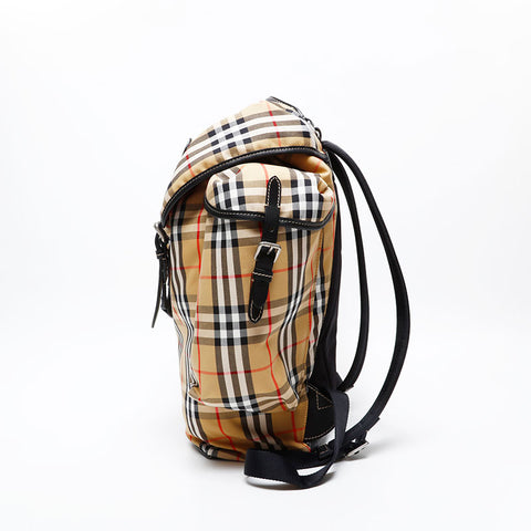 BURBERRY Soft Canvas Nova Check Backpack Â· Daypack beige WS20820