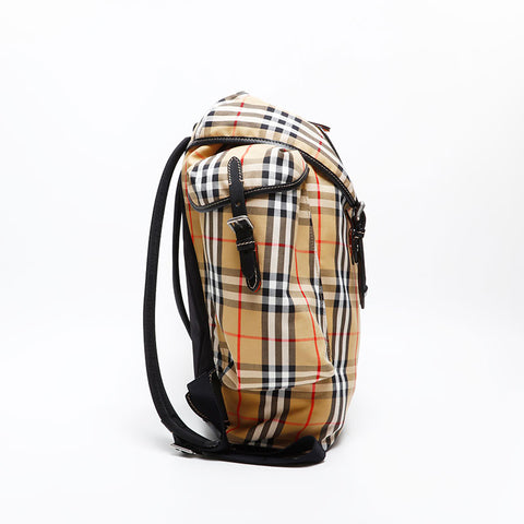 BURBERRY Soft Canvas Nova Check Backpack Â· Daypack beige WS20820