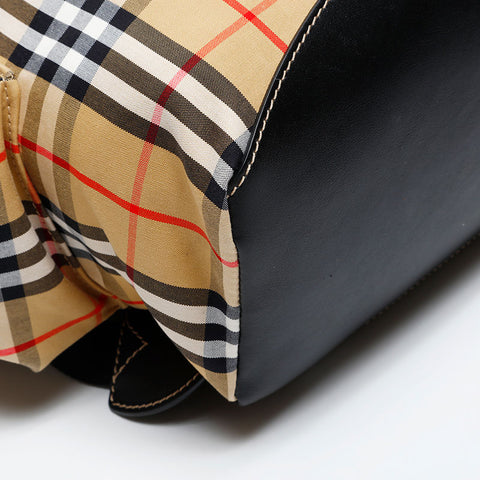BURBERRY Soft Canvas Nova Check Backpack Â· Daypack beige WS20820