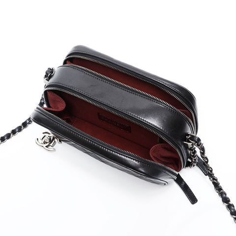 CHANEL 20th series 2014-2015 Camera bag turn lock Shoulder Bag black WS20821