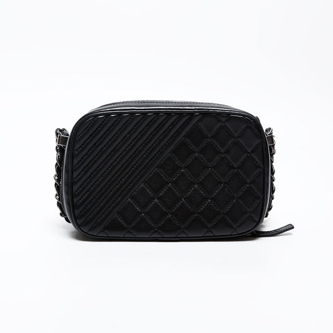 CHANEL 20th series 2014-2015 Camera bag turn lock Shoulder Bag black WS20821