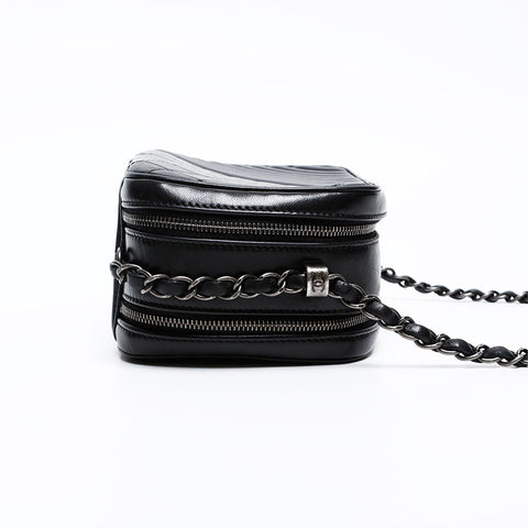 CHANEL 20th series 2014-2015 Camera bag turn lock Shoulder Bag black WS20821