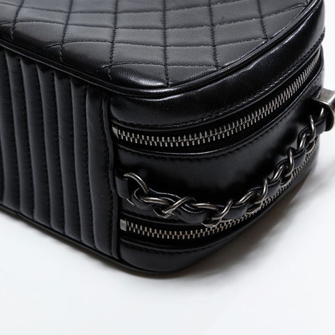 CHANEL 20th series 2014-2015 Camera bag turn lock Shoulder Bag black WS20821