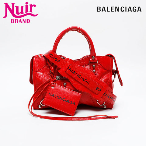 BALENCIAGA Mini City Nano Handbag Red WS20823