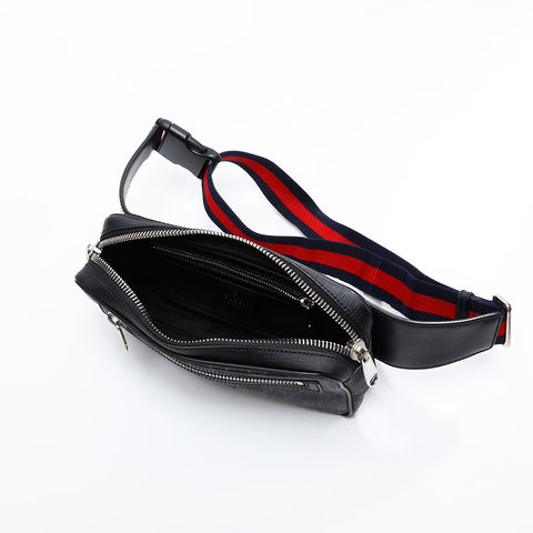 GUCCI GG Supreme PVC Waist bag black WS20826