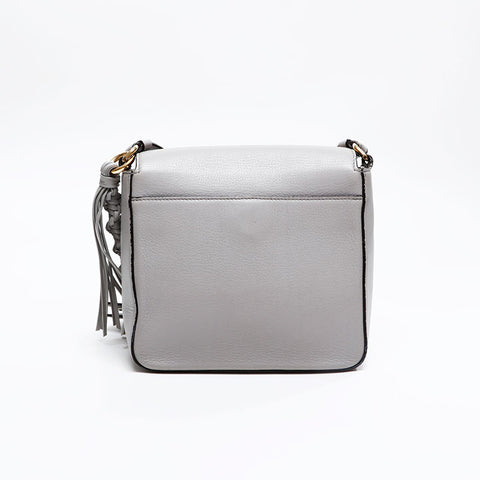 Salvatore Ferragamo Leather Gancini Shoulder Bag gray WS20827