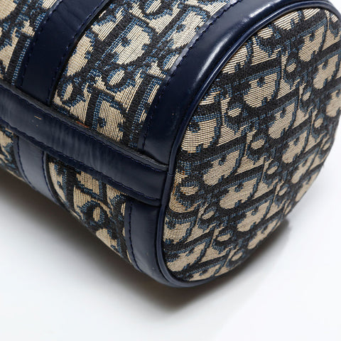 Christian Dior Canvas Mini Trotter Handbag Navy WS20828