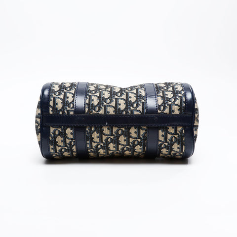 Christian Dior Canvas Mini Trotter Handbag Navy WS20828