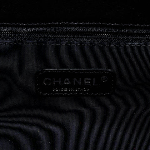 CHANEL 13th series 2009-2010 Bubble Quilt Leather Chain Shoulder Bag black WS20830