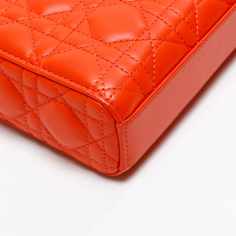 Christian Dior Lady Dior D-JOY Lambskin Handbag Orange WS20831