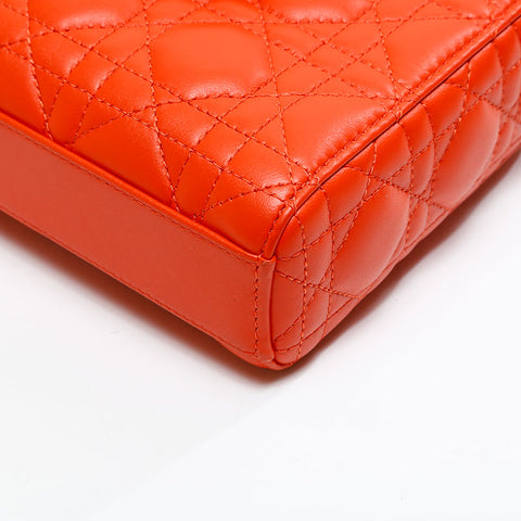 Christian Dior Lady Dior D-JOY Lambskin Handbag Orange WS20831