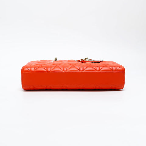 Christian Dior Lady Dior D-JOY Lambskin Handbag Orange WS20831