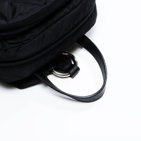 PRADA Nylon quilting Backpack Â· Daypack black WS20835