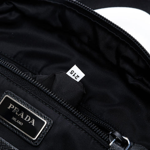 PRADA Nylon quilting Backpack Â· Daypack black WS20835