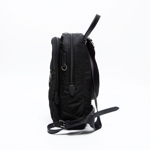 PRADA Nylon quilting Backpack Â· Daypack black WS20835