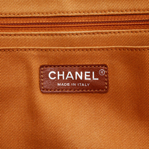 CHANEL 24th series 2016-2017 Caviar 2way Chain Handbag Brown WS20836