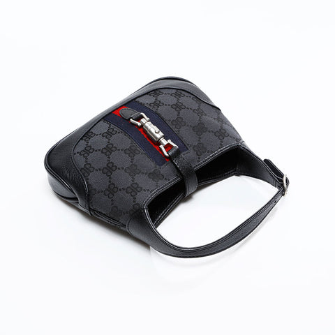 BALENCIAGA Gucci New Jackie Mini GG Canvas 2way Handbag black WS20837