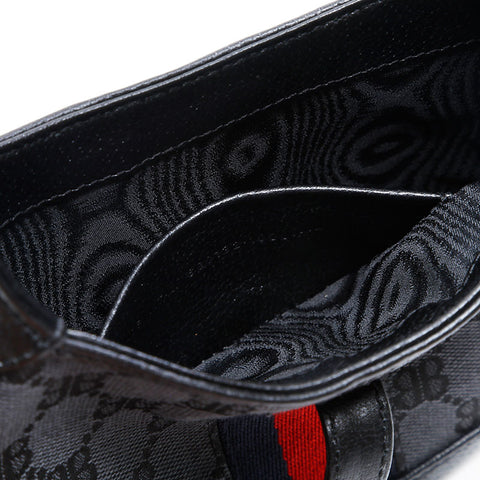 BALENCIAGA Gucci New Jackie Mini GG Canvas 2way Handbag black WS20837