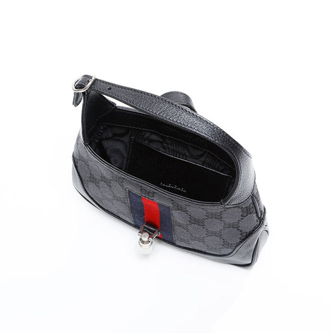 BALENCIAGA Gucci New Jackie Mini GG Canvas 2way Handbag black WS20837