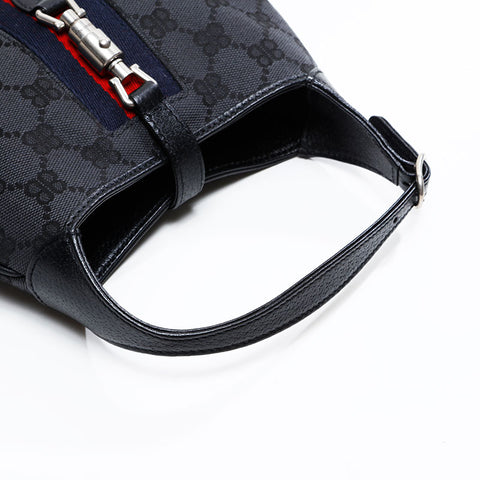 BALENCIAGA Gucci New Jackie Mini GG Canvas 2way Handbag black WS20837