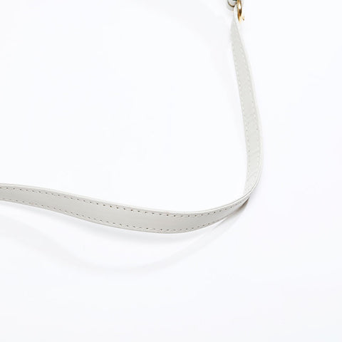 YVES SAINT LAURENT leather Shoulder Bag white WS20838