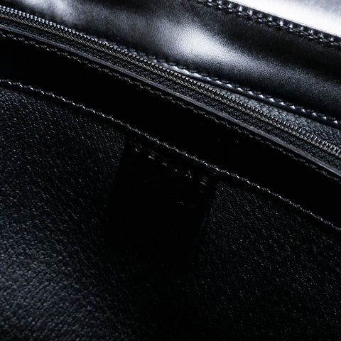 CELINE PVC Macadam 2way Top Handle Handbag black WS20839