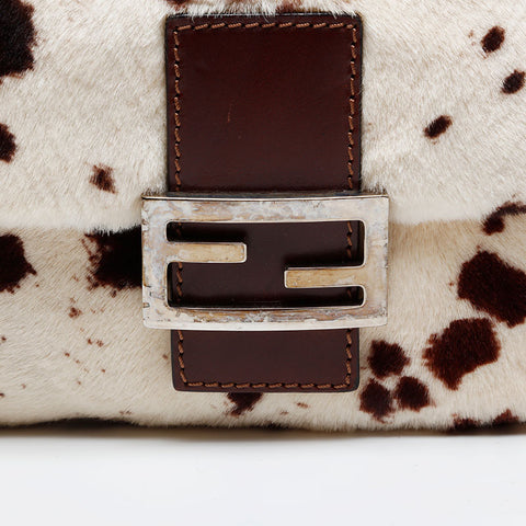FENDI Fur Mamma Bucket Shoulder Bag white WS20842