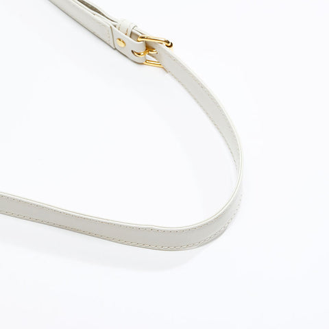 YVES SAINT LAURENT leather Shoulder Bag white WS20844