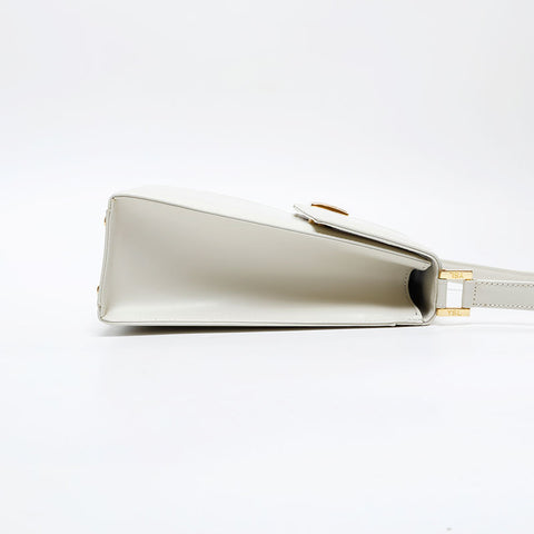 YVES SAINT LAURENT leather Shoulder Bag white WS20844