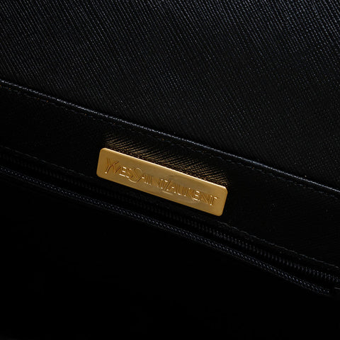 YVES SAINT LAURENT leather Shoulder Bag black WS20845