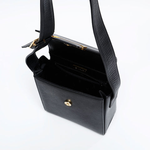 YVES SAINT LAURENT leather Shoulder Bag black WS20845