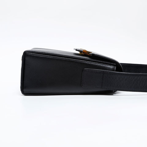 YVES SAINT LAURENT leather Shoulder Bag black WS20845
