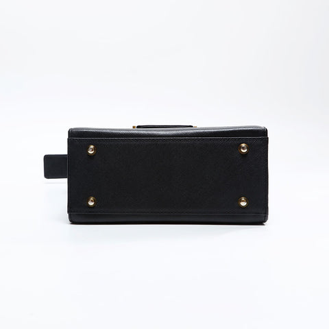 YVES SAINT LAURENT leather Shoulder Bag black WS20845