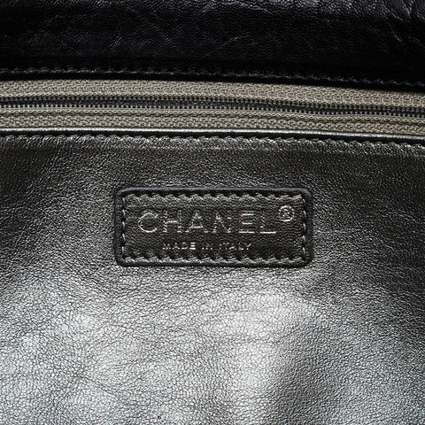CHANEL 12th series 2008-2009 Wild Stitch Chain Shoulder Bag black WS20851