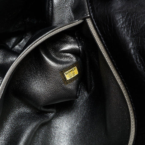 CHANEL 12th series 2008-2009 Wild Stitch Chain Shoulder Bag black WS20851