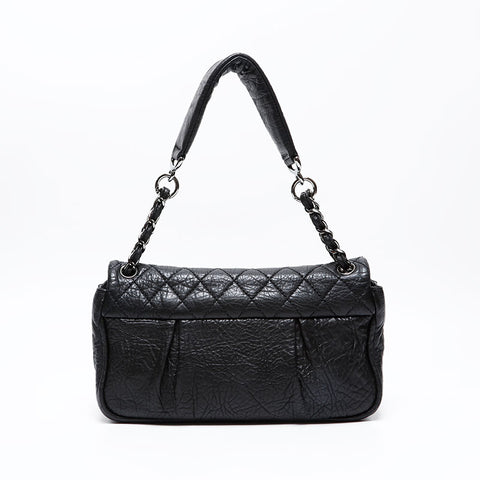 CHANEL 12th series 2008-2009 Wild Stitch Chain Shoulder Bag black WS20851
