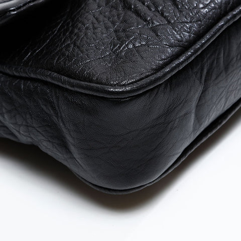 CHANEL 12th series 2008-2009 Wild Stitch Chain Shoulder Bag black WS20851