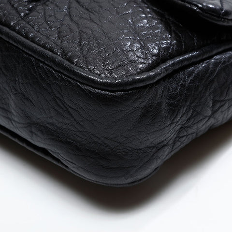CHANEL 12th series 2008-2009 Wild Stitch Chain Shoulder Bag black WS20851