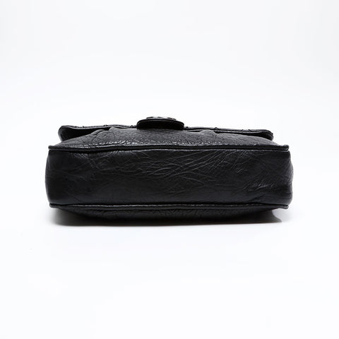 CHANEL 12th series 2008-2009 Wild Stitch Chain Shoulder Bag black WS20851