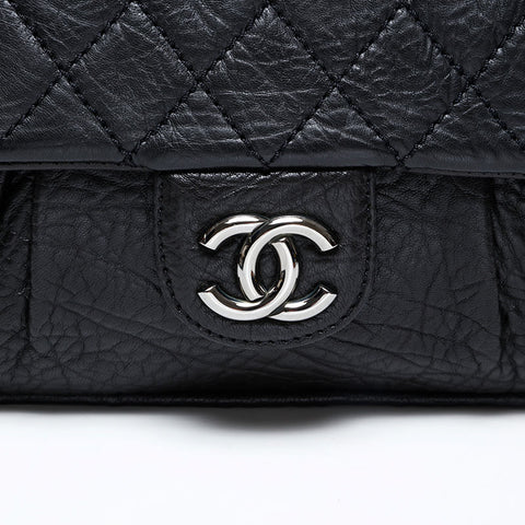 CHANEL 12th series 2008-2009 Wild Stitch Chain Shoulder Bag black WS20851