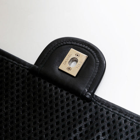 CHANEL No. 17 French Riviera Leather Chain 2012-2013 Shoulder Bag black WS20854