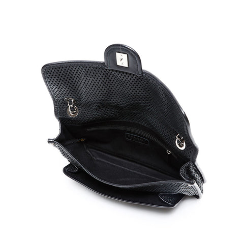 CHANEL No. 17 French Riviera Leather Chain 2012-2013 Shoulder Bag black WS20854